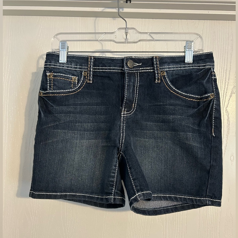 Earl Jeans | NWT Dark Blue Denim Shorts Size 6 - Picture 1 of 8